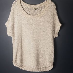 NWOT Dana Buchman tan crochet top size large